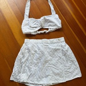 victoria’s secret skirt and halter set